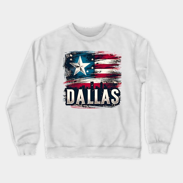 Dallas Crewneck Sweatshirt by Vehicles-Art